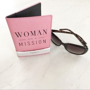 Woman on a Mission Passport Case, Pink